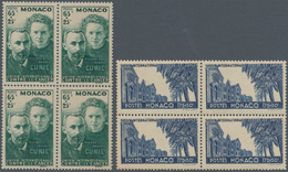 Monaco: 1938, 40 Years Discovery Of Radium Set Of Two (Pierre And Marie Curie And Hospital Of Monaco - Ongebruikt