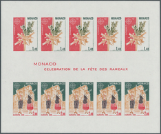 Monaco: 1981, Europa-Cept, Souvenir Sheet IMPERFORATE, 100 Pieces Unmounted Mint. Maury 1307A Nd (10 - Unused Stamps