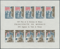 Monaco: 1982, Europa-Cept, Souvenir Sheet IMPERFORATE, 100 Pieces Unmounted Mint. Maury 1357A Nd (10 - Ungebraucht