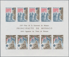 Monaco: 1982, Europa-Cept, Souvenir Sheet IMPERFORATE, 50 Pieces Unmounted Mint. Maury 1357A Nd (50) - Nuovi