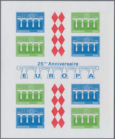 Monaco: 1984, Europa-Cept, Souvenir Sheet IMPERFORATE, 50 Pieces Unmounted Mint. Maury 1453A Nd (50) - Nuevos