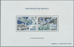 Monaco: 1991, Europa-CEPT 'European Space Travel' In A Lot With 90 (!) Special Miniature Sheets, Min - Ungebraucht