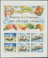 Monaco: 1992, Europa-Cept, Souvenir Sheet IMPERFORATE, 100 Pieces Unmounted Mint. Maury 1861A Nd (10 - Ungebraucht