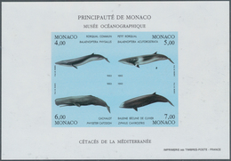 Monaco: 1993, Whales (2nd. Issue) In A Lot With 17 IMPERFORATE Miniature Sheets, Mint Never Hinged A - Ungebraucht