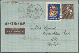 Norwegen - Ganzsachen: 1948/1985 (ca.), AEROGRAMMES: Accumulation With About 1.000 Unused And Used/C - Interi Postali