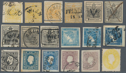 Österreich: 1850/1955 (ca.), Dubletten Auf Steckkarten Mit Zahlreichen Besseren Ausgaben Dabei Der S - Collections