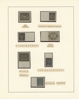 Polen: 1918, Collection Of 118 Imperforate Essays For The 1st Definitve Issue Of Poland, All Of Them - Brieven En Documenten