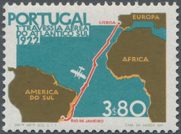 Portugal: 1972, 50 Years First Flight Lisbon To Rio De Janeiro 3.80esc. Perf. 13½ In A Lot With Ten - Other & Unclassified