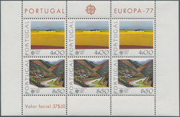 Portugal: 1977, Europa-CEPT ‚landscapes‘ INVESTMENT LOT With About 1.200 Miniature Sheets, Mint Neve - Sonstige & Ohne Zuordnung
