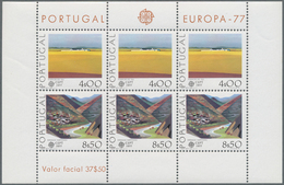 Portugal: 1977, Europa-CEPT ‚landscapes‘ INVESTMENT LOT With About 400 Miniature Sheets, Mint Never - Other & Unclassified