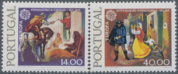 Portugal: 1979, Europa-CEPT ‚history Of Post‘ Set Of Two 14esc. And 40esc. With PHOSPHOR Strip In An - Other & Unclassified