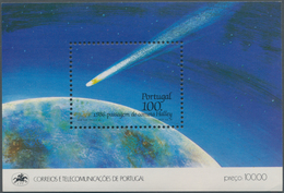 Portugal: 1986, Halley’s Comet Lot With 125 Miniature Sheets, Mint Never Hinged, Mi. Bl. 51, € 1.625 - Other & Unclassified