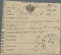 Russland: 1846/1911 Scarce Group Of 6 Receipts All Canceled Reval (Estonia) In Fine Condition - Cartas & Documentos