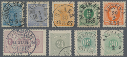 Schweden: 1855/1992 (ca.), Collection With Some Duplicates In Four Borek Albums Starting With A Nice - Storia Postale