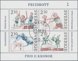 Schweden: 1974/1986, Accumulation With Miniature Sheets Mostly Heavy Duplicated Incl. 1974 Stockholm - Storia Postale