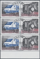 Schweden: 1988, Europa-CEPT ‚Transport And Communication‘ 3.10kr. Se-tenant Pairs (old Steam Locomot - Briefe U. Dokumente