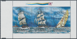 Schweden: 1992, Europa-CEPT ‚500 Years Discovery Of America ‘ 4.50kr. Se-tenant Strip/3 (sailing Shi - Briefe U. Dokumente