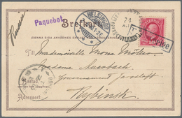 Schweden - Stempel: 1845/1957, Collection Of About 36 Letters/cards, Nearly All With Ship-post Cance - Other & Unclassified