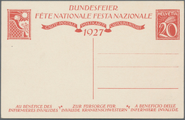 Schweiz: 1843-1948, Lot Mit 18 Briefen, Postkarten, Kofferanhängern Und Ganzsachen, Dabei 6 Unfranki - Sammlungen
