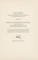 Schweiz: 1862 - 1958, Zwei Geschenkalben Des Schweizer Postdirektors Dr. WEBER An Den Generaldirekto - Verzamelingen