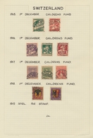 Schweiz: 1862/1965, Gestempelte Und Ungebrauchte Sammlung Im Klemmbinder, Sauber Auf Individuell Ges - Collections