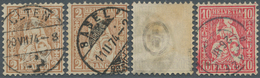 Schweiz: 1862-1881 SITZENDE HELVETIA: Umfangreiche Sammlung Von Meist Gestempelten Marken Und Briefe - Lotti/Collezioni