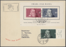 Schweiz: 1930/99 Ca., Sammlungsbestand Postfrisch Und Gestempelt In Zwei KaBe-Vordruckalben Sowie Ei - Sammlungen