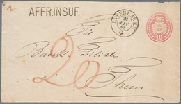 Schweiz - Ganzsachen: 1867-1920er Ca.: Rund 80 Gebrauchte Ganzsachen, Von Tübli-Umschlägen Bis Bunde - Enteros Postales