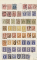 Serbien: 1866/1943, Used And Mint Collection/accumulation Mounted On Pages In A Folder, Comprising A - Servië