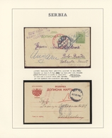 Serbien - Besonderheiten: 1914/1918, WWI, Collection Of Ten Cards Incl. Field Post And POW Mail, In - Servië