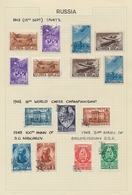 Sowjetunion: 1948/1960, Mainly Used Collection On Written Up Album Pages In A Binder, Well Collected - Used Stamps