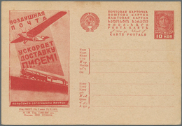 Sowjetunion - Ganzsachen: 1930/31, 10 Unused Picture Postcards With Motive Planes. - Non Classés