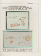 Spanien: 1850/1950, Postal History: History Of Mostly Spanish Mail Beginning With Prephilatelic Lett - Cartas & Documentos