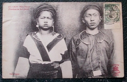 Delcampe - Laos Meos Blancs   Cpa Timbrée - Laos