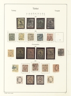 Türkei: 1863/1917, Mainly Used Collection On Ancient Album Pages, From 1st Issue All Four Values And - Gebraucht