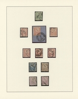Ungarn: 1871/1875 (ca.), Used Collection Of 48 Stamps Neatly Arranged On Album Pages, Showing Lithog - Storia Postale