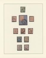 Ungarn: 1871/1875 (ca.), Used Collection Of 48 Stamps Neatly Arranged On Album Pages, Showing Lithog - Brieven En Documenten