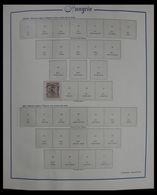 Ungarn: 1913-1990: Very Well Filled, Mostly MNH And Mint Hinged Collection Hungary 1913-1990 In 4 Al - Brieven En Documenten