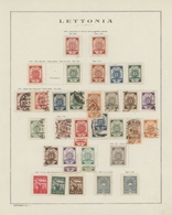 Baltische Staaten: 1918/1940, Used And Mint Collection On Album Pages, Comprising Latvia, Lithuania, - Sonstige - Europa