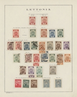 Baltische Staaten: 1918/1940, Used And Mint Collection On Album Pages, Comprising Latvia, Lithuania, - Otros - Europa