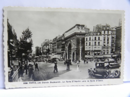 Delcampe - CPSM (75) Paris - 75011 CPSM - Les Grands Boulevards. La Porte Saint Martin Vers La Porte Saint Denis - Paris (11)