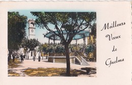 Delcampe - Vers 1950 Meilleurs Voeux De Guelma (place , Kiosque) - Guelma