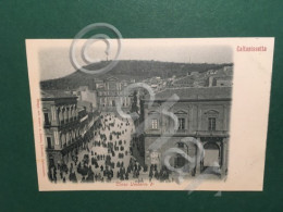Delcampe - Cartolina Caltanisetta - Corso Umberto I - 1920ca. - Caltanissetta