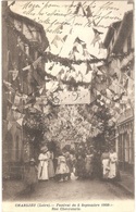 Delcampe - Dépt 42 - CHARLIEU - Festival Du 5 Septembre 1909 - Rue Chevroterie - (fête) - Charlieu
