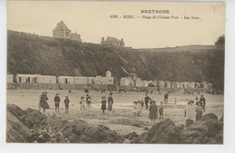Delcampe - BINIC - Plage De L'Avant Port - Les Jeux - Binic