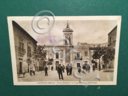 Delcampe - Cartolina Cattolica Eraclea - Piazza Umberto I, Il Nuovo Palazzo Municp. - 1937 - Agrigento