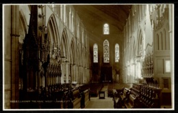 Ref 1267 - Judges Real Photo Postcard - The Nave West Llandaff Cathedral - Glamorgan Wales - Glamorgan