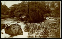 Ref 1267 - 1942 Judges Real Photo Postcard - Fir Tree Island Bettws-Y-Coed - Caernarvon Wales - Caernarvonshire