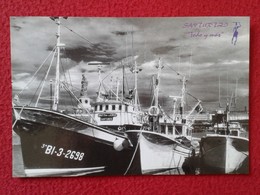Delcampe - SPAIN POSTAL CARTE POSTALE POST CARD POSTCARD PAIS VASCO EUSKADI BILBAO VIZCAYA SANTURCE SANTURTZI BARCOS DE PESCA ? VER - Vizcaya (Bilbao)