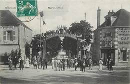 Delcampe - Dpts Div.-ref-AF798- Loir Et Cher - Mer - Café Restaurant Gauthier - Cafes - Restaurant -arc Soyez Les Bienvenus - Fêtes - Mer